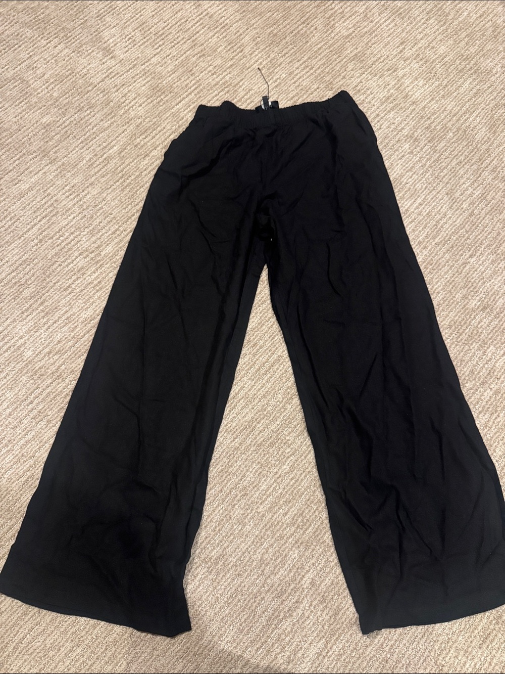 PAIGE Black Wide-Leg Women's Pants